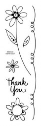 Tampon clear POSIE THANK YOU - Stampendous