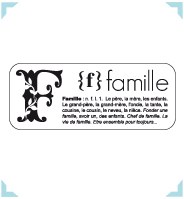 Tampon ENCADRE FAMILLE - Bloomini