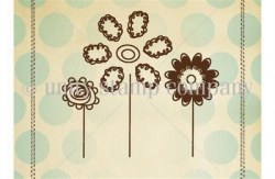 Tampon monté sur mousse DOODLE DAISIES - Unity stamp