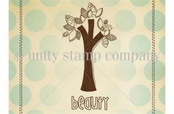 Tampon monté sur mousse BEAUTY TREE - Unity stamp