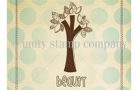 Tampon monté sur mousse BEAUTY TREE - Unity stamp