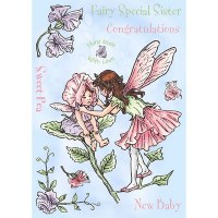 Tampon non monté FLOWER FAIRY SWEET PEA 