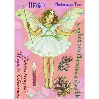 Tampon non monté FLOWER FAIRY CHRISTMAS TREE