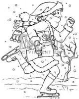 Tampon non monté SKATING GIRL - In2Stamps