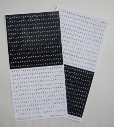 Stickers d'imprimeur NOIR/BLANC - Toga