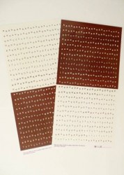 Stickers d'imprimeur VANILLE/CHOCOLAT - Toga