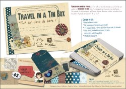 Kit Carnet de voyage YOUR TRAVEL IN A TIN BOX - Quilt'n wood
