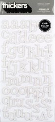 Thickers glitter SPRINKLES WHITE - American crafts
