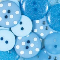 Boutons BUBBLE BLUE - Doodlebug