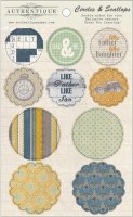 {Strong}Die cuts CIRCLES & SCALLOPS - Authentique