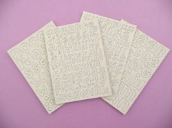 Chipboards alphabet MANUSCRIT - Toga