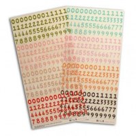 448 stickers chiffres multicolores - Toga