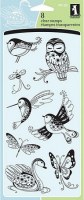 Tampons clear PATTERNED BUGS AND BIRDS