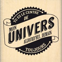 Tampon bois MON UNIVERS - Florilèges