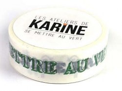 {Se mettre au vert} Masking tape LA NATURE EST BELLE - Les ateliers de Karine