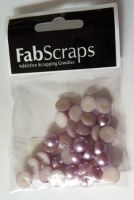 Demi perles VIOLET/ROSE - Fabscrap's
