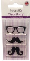Tampons clear MUSTACHE & GLASSES - Dovecraft