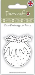 Tampon clear CHRISTMAS PUDDING - Dovecraft