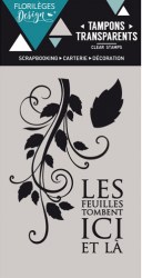 {Capsule septembre 2016}Tampons clear LES FEUILLES TOMBENT - Florilèges