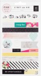 {C'est la vie}Washi stickers - Pink paislee