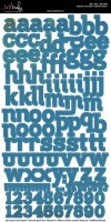 {Mec}Stickers bleus - Rose Moka