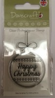 Tampon clear HAPPY CHRISTMAS - Dovecraft