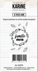 {Version originale}Tampon clear JE VOUS AIME - Les ateliers de Karine