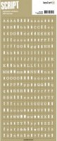 Stickers alphabet script KRAFT - Kesi'art