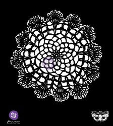 Pochoir ELEMENTALS STENCIL DOILY 2 - Prima par Finnabair