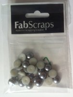 Demi perles SILVER - Fabscrap's