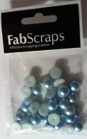Demi perles BLEU - Fabscrap's