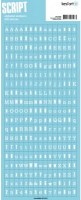 Stickers alphabet script BLEU - Kesi'art