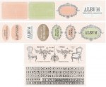 {Vintage memories}Lot de 4 bandes de die cuts - Studio 75