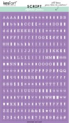Stickers alphabet SCRIPT VIOLET - Kesi'art