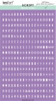 Stickers alphabet SCRIPT VIOLET - Kesi'art