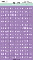 Stickers alphabet SCRIPT VIOLET - Kesi'art