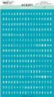 Stickers alphabet SCRIPT TURQUOISE - Kesi'art