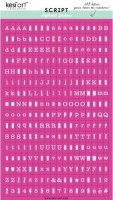 Stickers alphabet SCRIPT FUSCHIA- Kesi'art