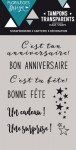 {Capsule octobre 2016}Tampons clear BON ANNIVERSAIRE - Florilèges