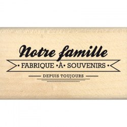 Tampon bois FABRIQUE A SOUVENIRS - Florilèges