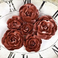 {Sunrise sunset}Fleurs papier roses copper - Prima