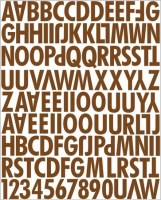 {Sunrise sunset}Stickers alphabet uppercase - Prima