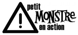 Tampon bois PETIT MONSTRE EN ACTION - Evanescence design