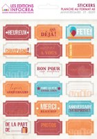 Stickers ANNIVERSAIRE TICKETS - Infocréa