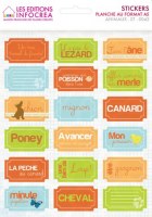 Stickers ANIMAUX TICKETS - Infocréa