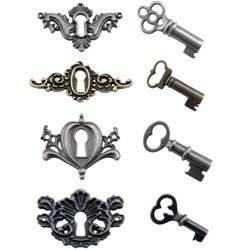 Locket keys - Tim Holtz