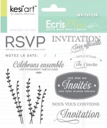 Tampons clear INVITATION - Kesi'art