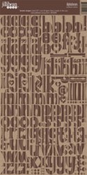 Stickers alpha BROWN STRIPES - Jillibean