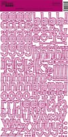 Stickers alpha PINK POLKAS - Jillibean