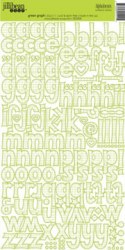 Stickers alpha GREEN GRAPH - Jillibean